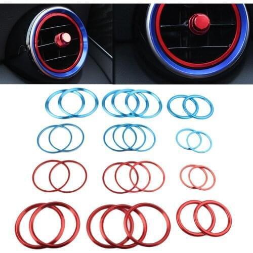 14Pcs Car Air Vent Rings Cover For Mercedes Benz C-Class W205 GLC C200 C250 C300 C180 GLC260 GLC300 GLC250 Decoration Ring
