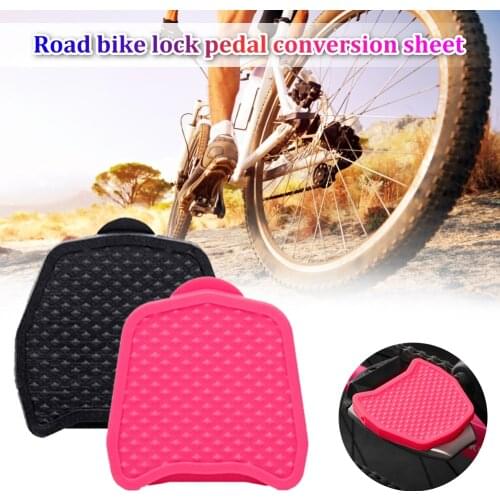 2pcs Bicycle Clipless Pedal Adapters Convert Universal Platform Pedal Adapters for Look KEO Pedals and Shimano SPD System Pedal