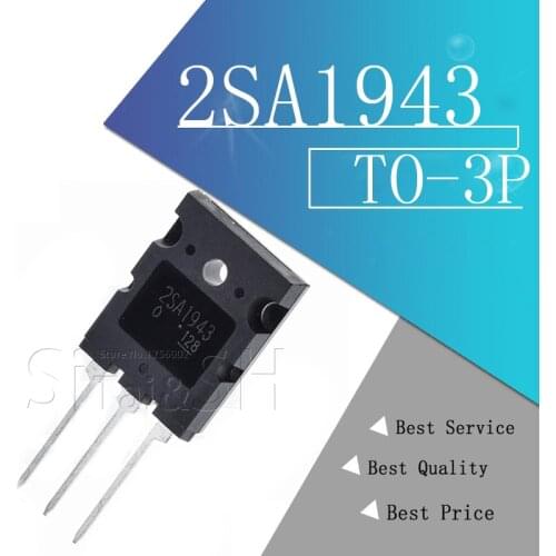 6pcs/lot 2SA1943 2SC5200 =3pair ( 3pcs C5200 + 3pcs A1943 ) TO-3P High power amplifier tube