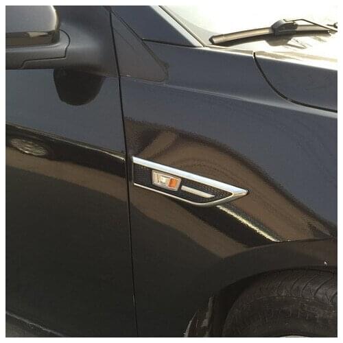 Car styling ABS Chrome trim Signal Lamp cover Light Side Emblem decoration trim For Chevrolet Cruze Sedan hatchback