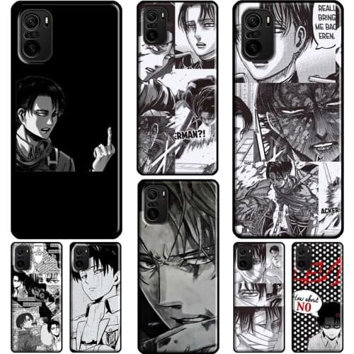 Attack on Titan Levi Ackerman For Xiaomi Redmi Note 9 7 8 Pro 8T 9S Note 10 Pro Case For Redmi 9C 9A 8A 7A 9 9T Coque