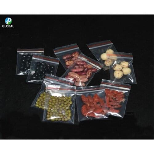 D&P 500pcs 6*9cm transparent Resealable self sealing small gift/Boutique package pouch clear zip lock Opp Plastic packaging Bag