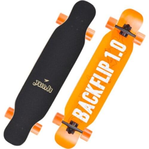 BZ Skateboards 107cm/42.1in Complete Standard Skate Long Boards PU Shock Absorption Maple Skateboard Abec-11 Bearing hb0401