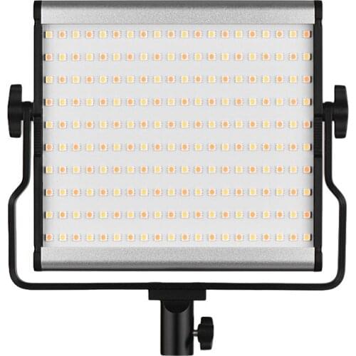 L4500 3200K-5600K Bi-color LED Camera Video Light Video Adjustable Brightness Photography Fill Light + AC Power Adapter