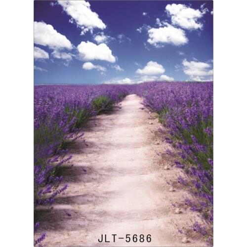 Lavender Fields Fabric Cloth Custom Photography Backdrop Prop Photo Studio Backgrounds for Wedding Children for Photocall