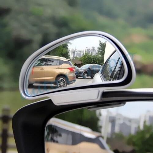 Chrome Car Accessories Auxiliary Safety Blind Spot Mirror Wide Angle Rear View