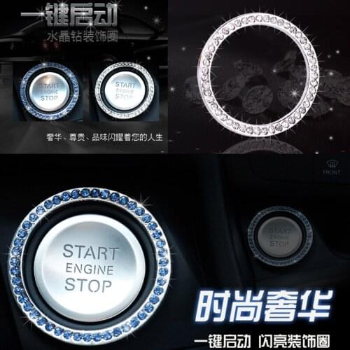 Car Ignition Key Switch Ring Decoration Cover For Peugeot 206 207 208 301 307 308 407 2008 3008 4008