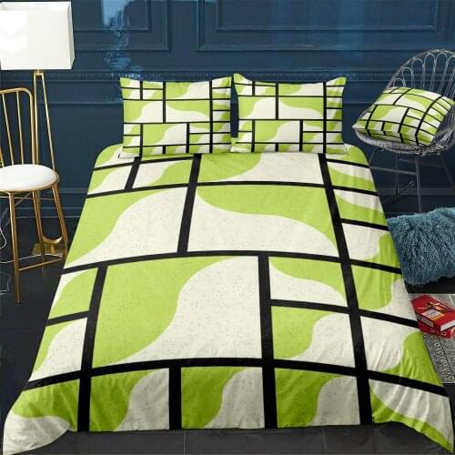 Abstract Geometric Pattern Bedding Set For Bedroom Soft Bedspreads For Double Bed Home Duvet Cover Quality Quilt Cover