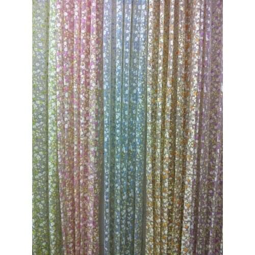 CS 137 Hot Noble Window Screens Tulle Bronzing Flower Door Curtain fabric Panel Sheer Scarfs office Curtain fabrics