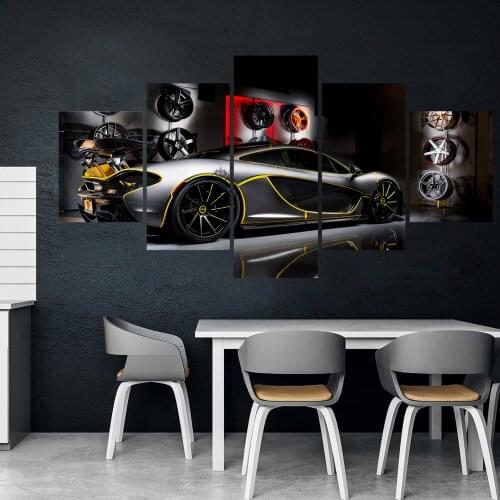 Home Decor Modular Canva Picture 5 Piece McLaren Landscape Painting Poster Wall For Home Canvas Painting Wholesale