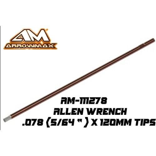 Original ARROWMAX AM-111278 ALLEN WRENCH .078 (5/64 " ) X 120MM TIPS Inch screwdriver Hexagon head high quality rc tool parts
