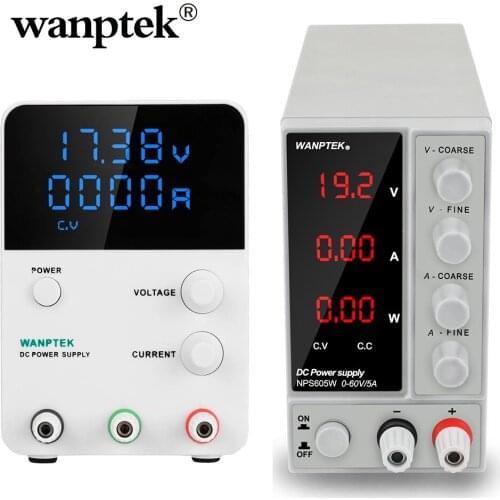 Wanptek Orginal 3 Typs Lab Switching Adjustable Power Supply 60V 5A DC Regulable Bench Power Source Variable for Phone PC Repair
