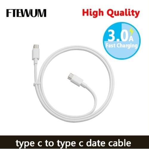 PD protocol USB TypeC to USB TypeC date cable 3A high current fast charge support 65W for thinkpad matebook Glory magicbook