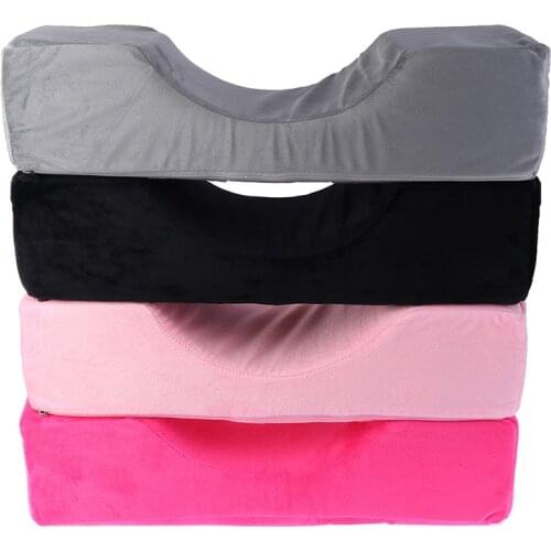 1X Lash Pillow Neck Support Eyelashes Memory Foam Eyelash Extension Pillow Makeup Salon With Pocket Eyelash Pillow Soft Grafting
