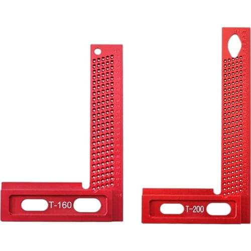 Positioning Squares 90 Degree Right Angle Clamp Aluminum Alloy Woodworking Carpenter Tool Right Angle Ruler