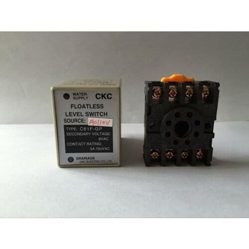 C61F-GP AC 110V level relay C61F - GP water level controller switch pump automatically switches with base