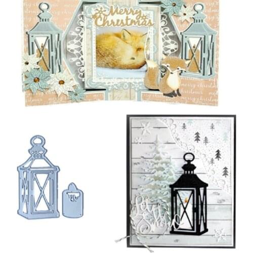 Christmas lantern model metal cutting dies decoration Scrapbook knife mould blade punch stencils die cutter metal embossing