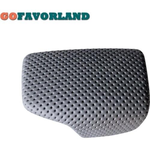 Perforated Leather Selector Lever Handle Gear Shift Knob Handball Cover Black For Audi A4 B9 A5 Q7 Q5 2016 2017 2018 2019