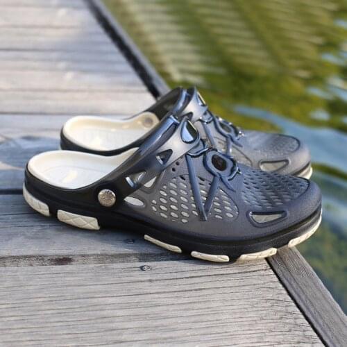 2021 Summer Jelly Shoes Men Beach Sandals Hollow Slippers Men Flip Flops Light Sandalias Outdoor Summer Casual sandals men 293