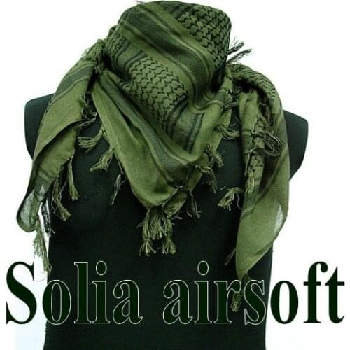 US Airsoft Arab SAS Shemagh Kafiya Scarf Mask OD Green