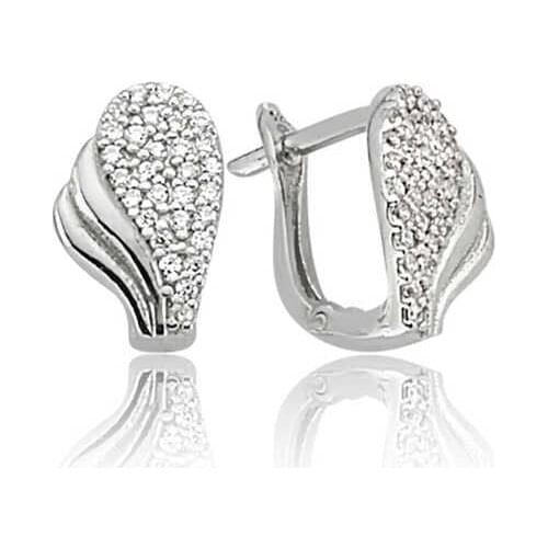 Tevuli 925 Sterling Silver Leaf Pattern Earrings