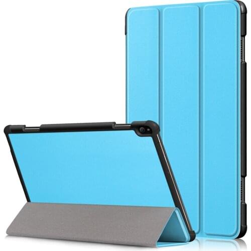 Solid Color case For Lenovo Tab P10 TB-X705F TB-X705L 10.1" Folding Stand Smart PU leather Cover