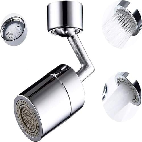 Universal Splash Filter Swivel Aerator Faucet Rotate Water 720° Bathroom Faucet Movable Kitchen Tap Water Saving Nozzle Sprayer
