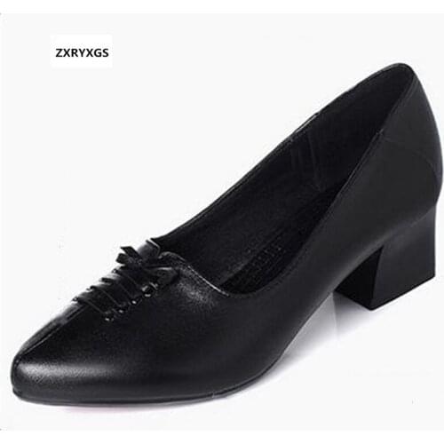 Promotion Pointed Shallow Genuine Leather Sandals Women High Heel Shoes 2020 Spring Shoes Woman Fashion Casual Shoes High Heels