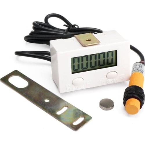 0-99999 LCD Digital Display Electronic Counter Punch Magnetic Induction Proximity Switch Reciprocating Rotary Counter