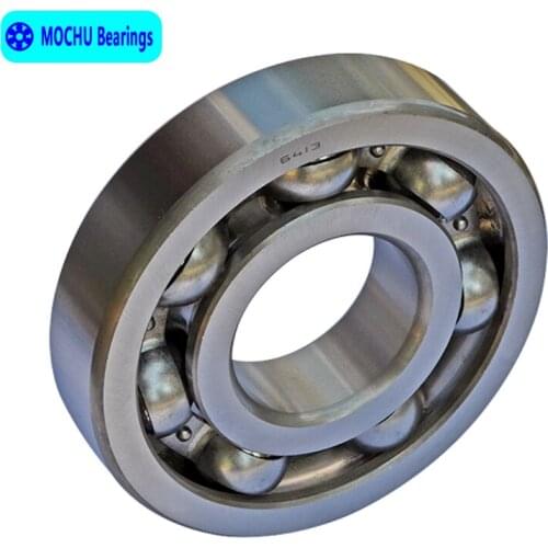 1pcs Bearing 6413 65x160x37 MOCHU Open Deep Groove Ball Bearings Single Row High Quality