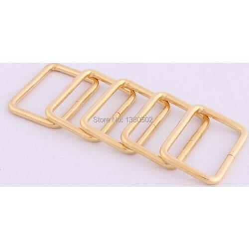 20pcs/lot gold color metal rectangle Buckles for handbag bag Garment accessories