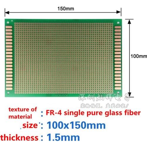 5PCS Single panel PCB 10X15 10*15CM High quality bakelite/ universal/ experiment board /green oil/ circuit board /PCB board