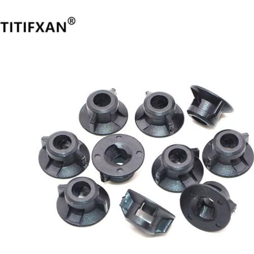 50PCS Automotive fender plastic fastener clips for Toyota Crown Corolla Reiz Prado Highlander rear wheel leaf nut snaps