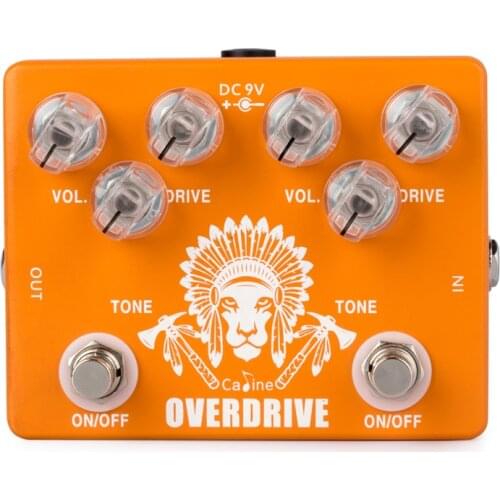 Caline CP-70 Dual Overdrive Guitar Effect Pedal True Bypass Guitar Accessories
