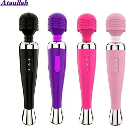 Ataullah Powerful Quiet Vibration Massager AV Vibrator for Women USB Charging Sex Adult Toys Vagina Clitoris Stimulator ST038