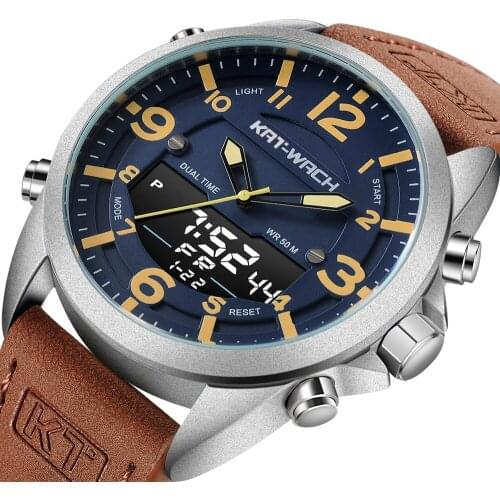 Quartz Men Watches Top Luxury Brand Fashion Waterproof Sport Male Clock Genuine Leather Chronograph Luminous Wrist Watch