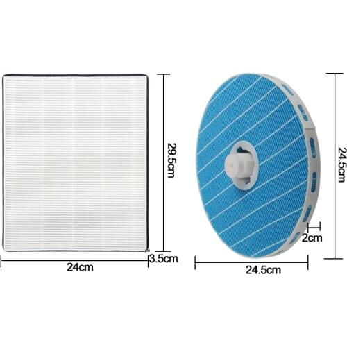 FY1114+FY5156 Air Purifier Filter Suitable For Philips HU5930/HU5931 Humidifier filter + HEPA filter Set
