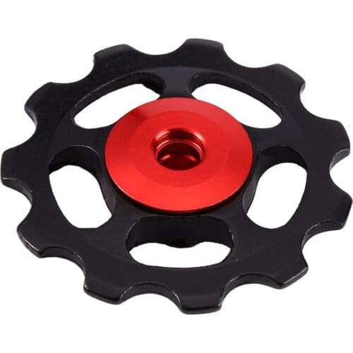 2Pcs MTB Transmission Ceramic Rear Guide Wheel 11T Teeth CNC Aluminum Alloy Bearing Tension Wheel Bicycle Jockey Wheel Useful