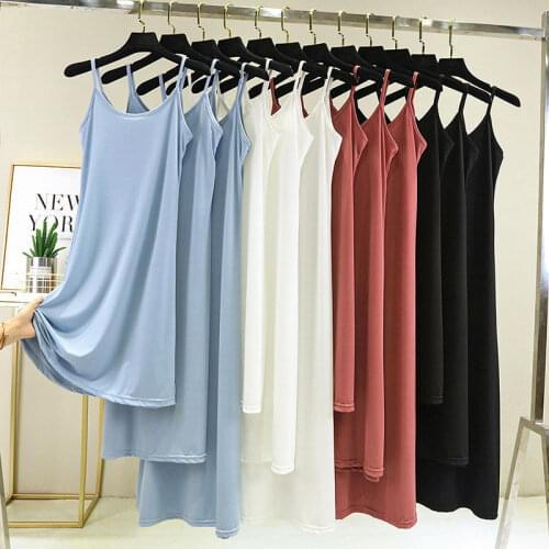 2021 New Fashion High Quality Womens Sexy Dress Summer Spaghetti Ice Silk Long Woman slim Dress Very Soft Smooth Plus Size