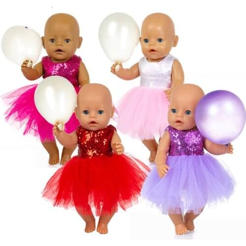 New Fashion veil dress Doll Clothes Fit For 43cm baby Doll clothes reborn Doll Accessories