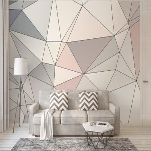 Wallpapers Youman European 3d Murals Custom Geometry Triangle Stitching Modern for Living Room Environment Friendly For Bedroom