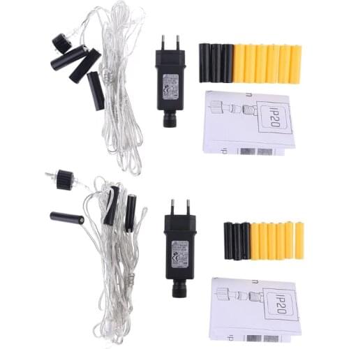 One for Three AA AAA Battery Eliminator Replace 2x 3x AA AAA Battery Cable for Radio Holiday LED Light Lamp Electric Toy EU Plug