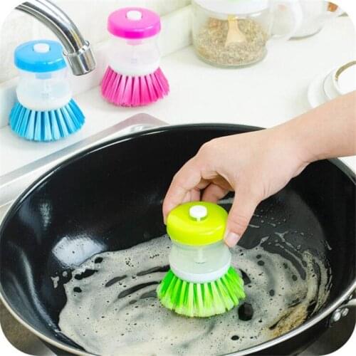 Kitchen Cleaning Brush hydraulic Pressure Washing Brush Kitchen Pot Pan Dish Bowl Palm Wash Tool Brush Scrubber Cleaner