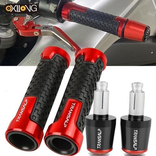 Motorcycle 22mm 7/8" Handle Grips Ends Racing handlebar For Honda TRANSALP 600 650 700 XL700V Transalp ABS XL 650 V1-V7 XL650V