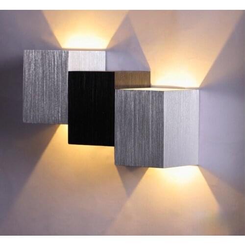 Modern brief led para casa 110v led up and down bedside wall lamp warm white/cool white pared