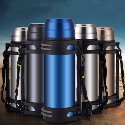 1.5/2L Stainless Steel Thermoses Bottle Cup Ourdoor Sport Travel Insulation Pot Vacuum Flask Thermo Water Mug for Coffee Tea