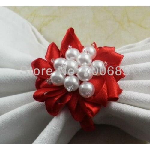 Beaded wedding napkin ring, napkin holder, decoration napkin ring