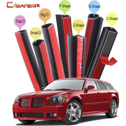 Cawanerl Car Hood Trunk Door Seal Sealing Strip Kit Fillers Weatherstrip Noise Control For Dodge Challenger Charger Dart Magnum