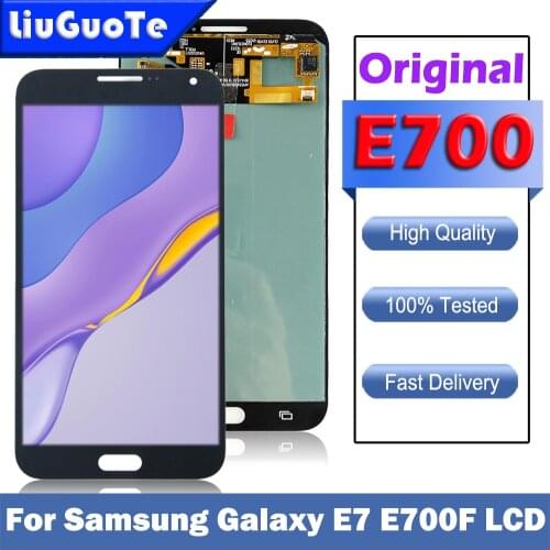 Super AMOLED LCD Display For Samsung Galaxy E7 E700 E7000 E7009 E700F E700H E700M LCD Display Touch Screen Digitizer Assembly