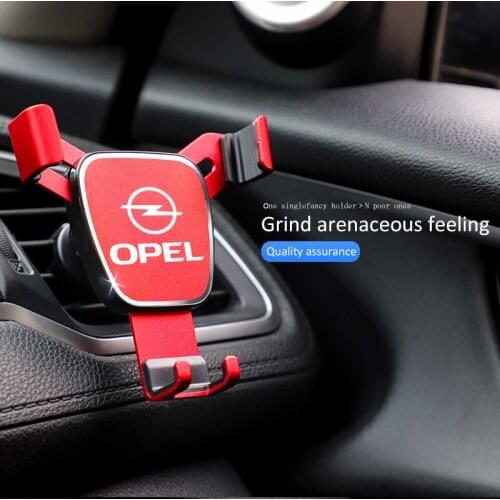 1Pcs Car Styling Shockproof Phone Holder Air Vent Clip For Opel OPC Astra Corsa Insignia Vectra Mokka Zafira Auto Accessories